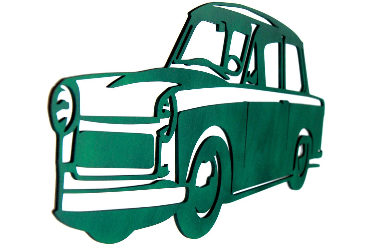 Buchenholz Oldtimer Wanddekoration / Osten Auto