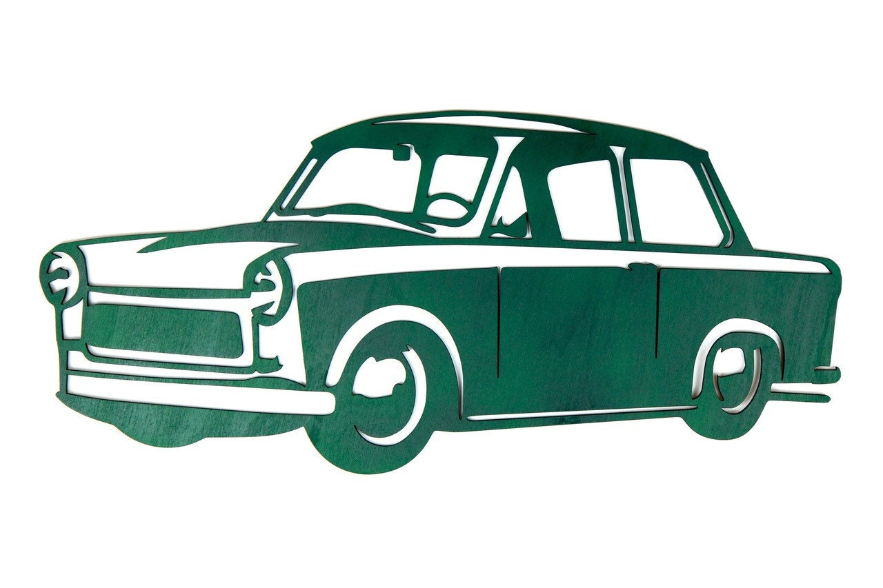 Buchenholz Oldtimer Wanddekoration / Osten Auto