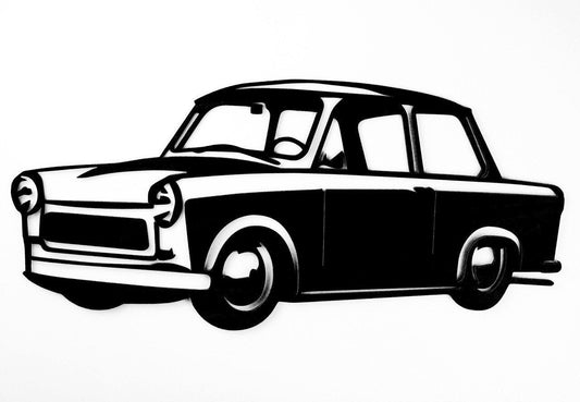 Buchenholz Oldtimer Wanddekoration / Osten Auto