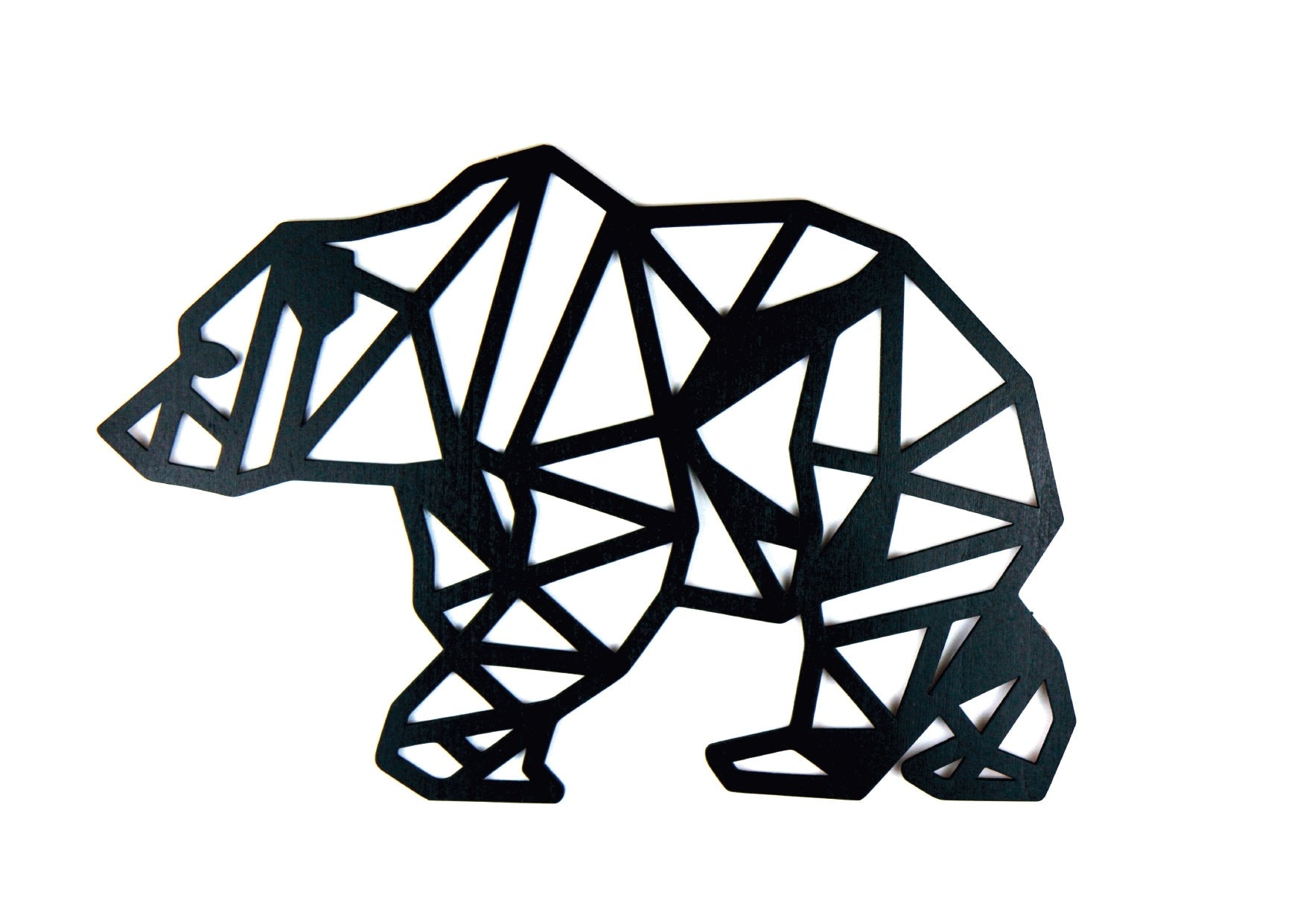 Buchenholz Bär Wanddekoration