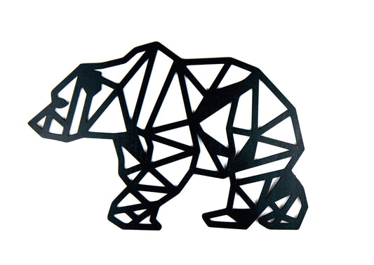 Buchenholz Bär Wanddekoration