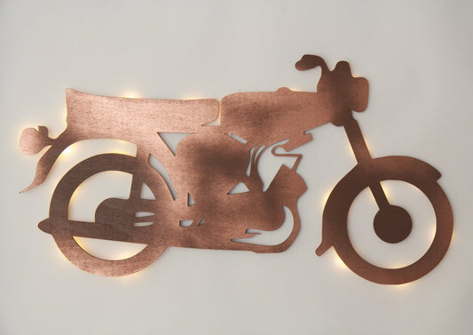Buchenholz-Moped /Osten/ Wanddekoration Ohne LED