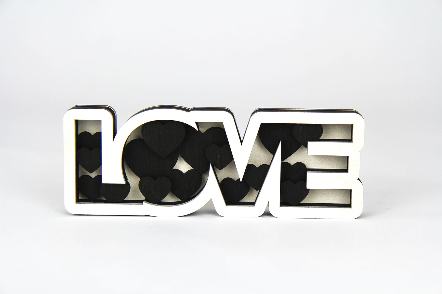 Love 3D Figur / Schild / zum hinstellen / Perfekt als Geschenk : Jahrestag, Valentinstag, Geburtstag, Weihnachten / in 2 Größen erhältlich