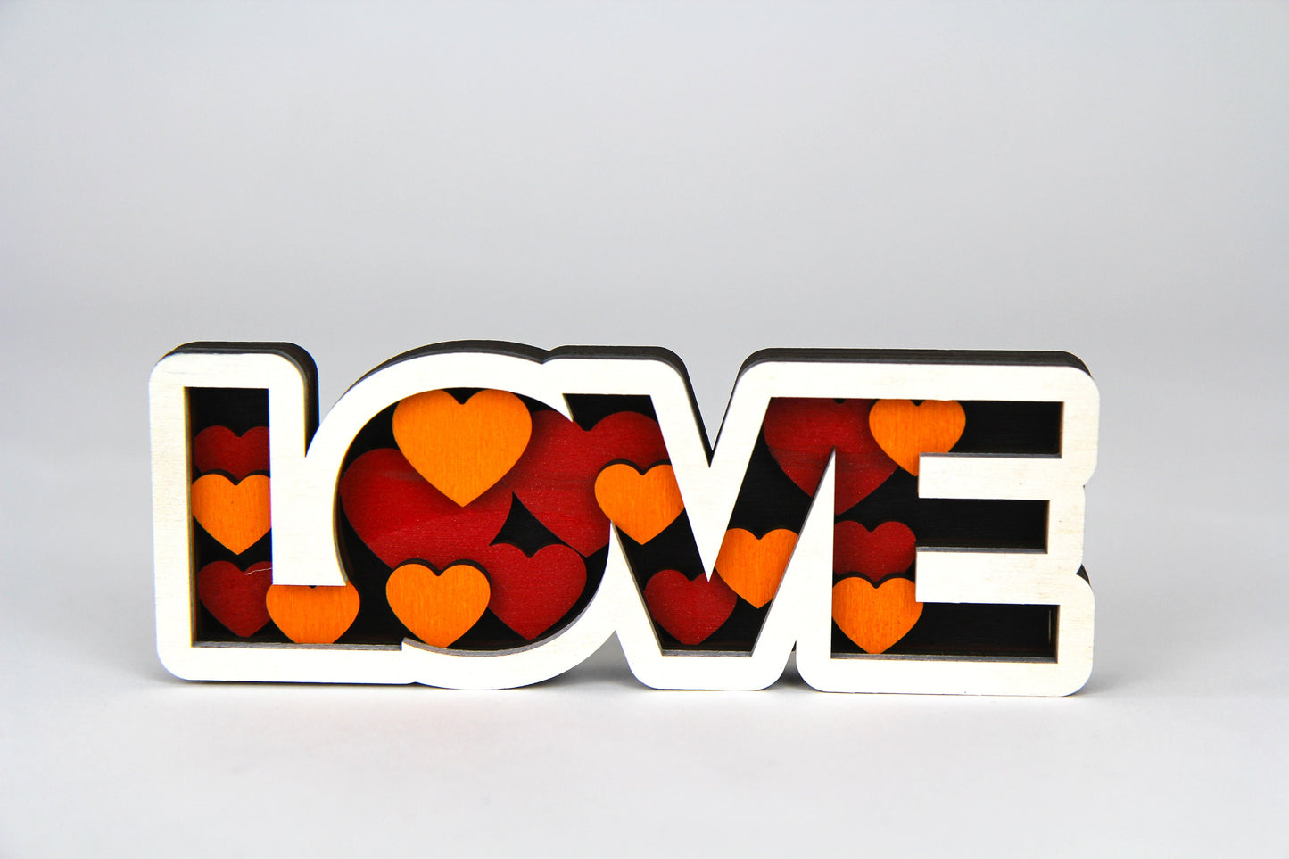Love 3D Figur / Schild / zum hinstellen / Perfekt als Geschenk : Jahrestag, Valentinstag, Geburtstag, Weihnachten / in 2 Größen erhältlich