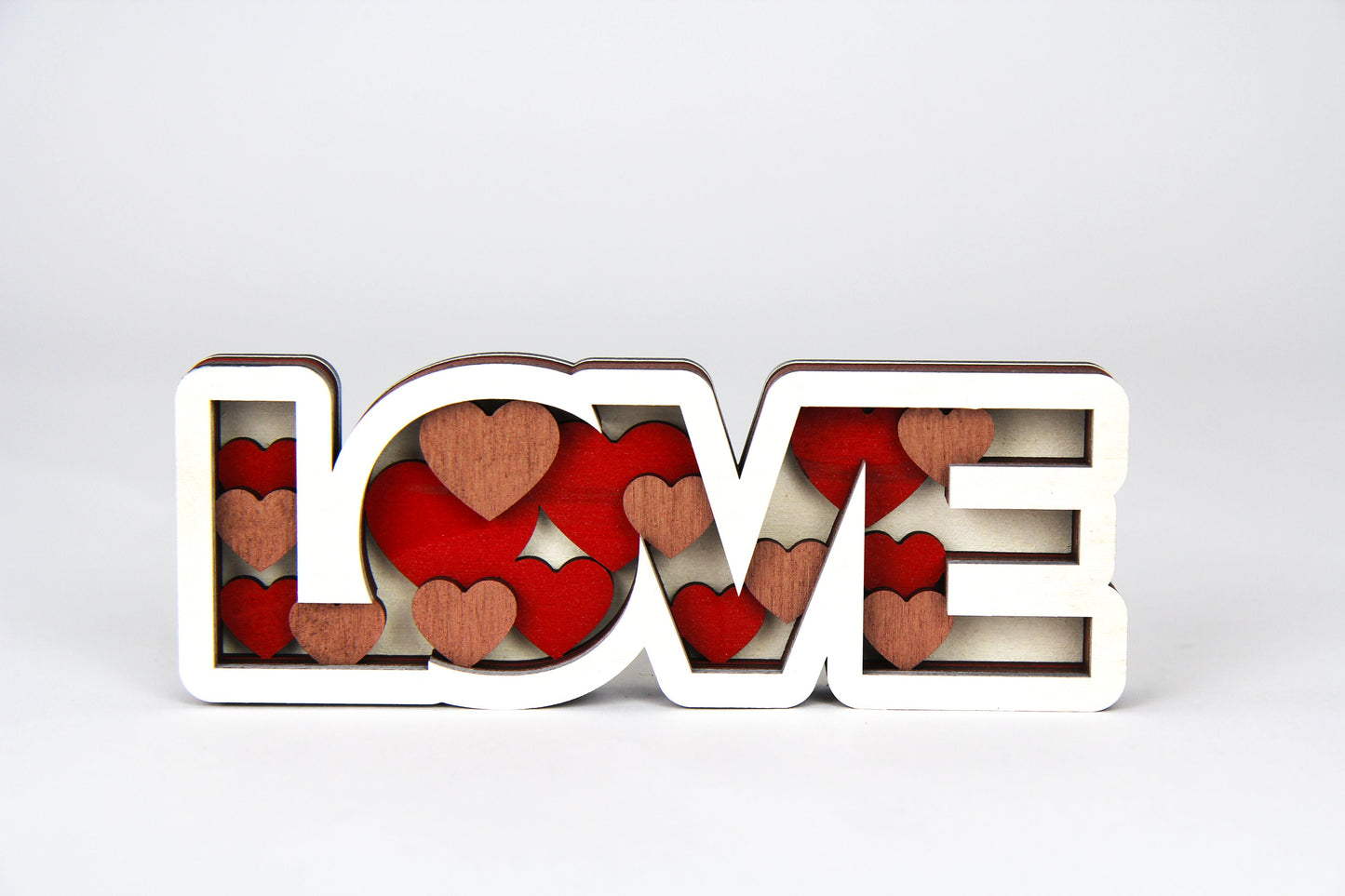 Love 3D Figur / Schild / zum hinstellen / Perfekt als Geschenk : Jahrestag, Valentinstag, Geburtstag, Weihnachten / in 2 Größen erhältlich