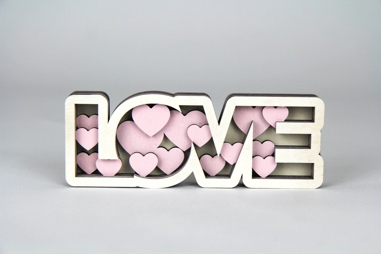 Love 3D Figur / Schild / zum hinstellen / Perfekt als Geschenk : Jahrestag, Valentinstag, Geburtstag, Weihnachten / in 2 Größen erhältlich