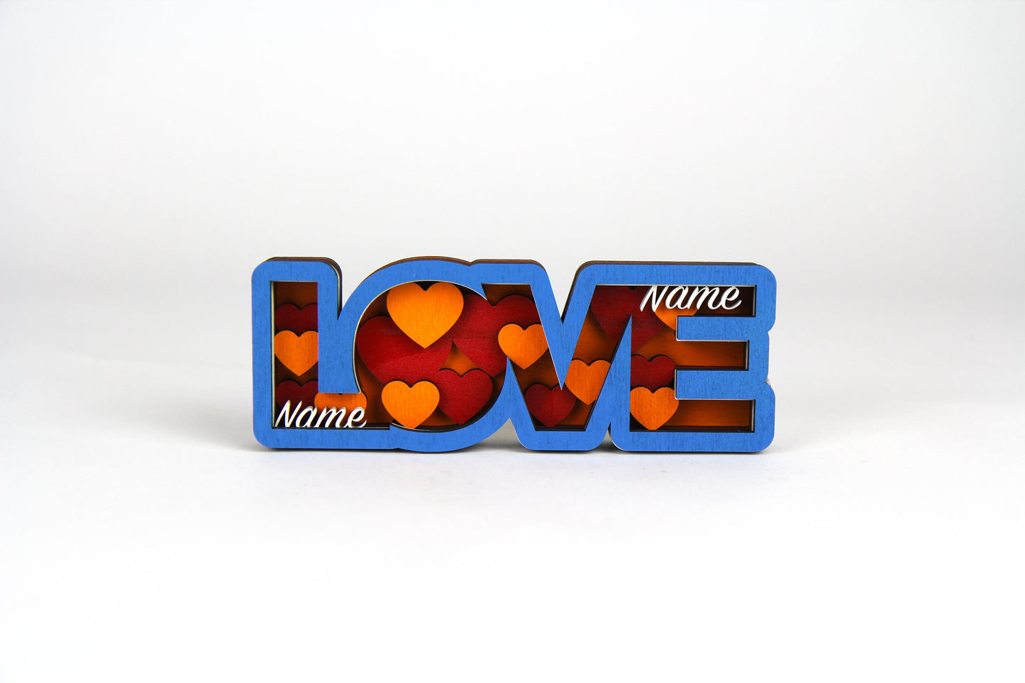 Love Schild mit Name 3D / zum hinstellen /Perfekt als Geschenk zum: Jahrestag, Valentinstag, Geburtstag, Weihnachten /in 2 Größen erhältlich
