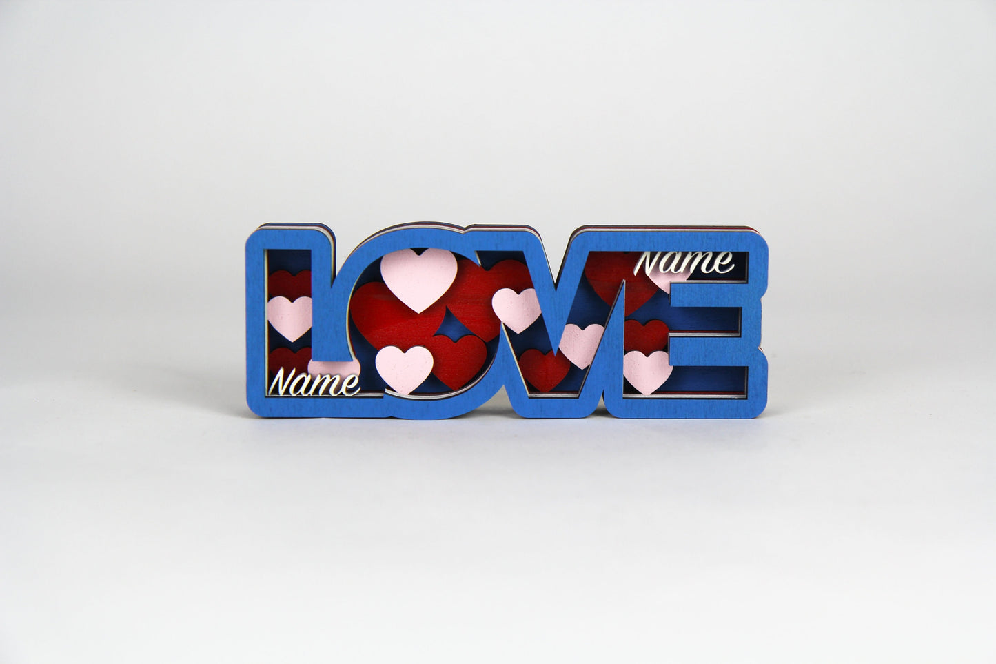 Love Schild mit Name 3D / zum hinstellen /Perfekt als Geschenk zum: Jahrestag, Valentinstag, Geburtstag, Weihnachten /in 2 Größen erhältlich