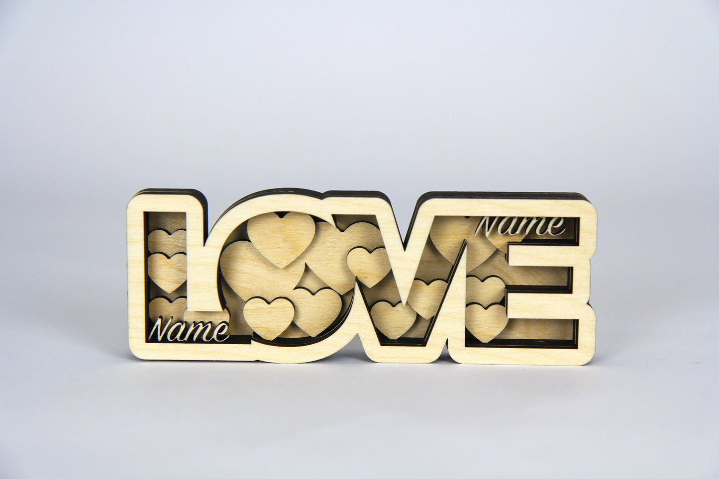 Love Schild mit Name 3D / zum hinstellen /Perfekt als Geschenk zum: Jahrestag, Valentinstag, Geburtstag, Weihnachten /in 2 Größen erhältlich