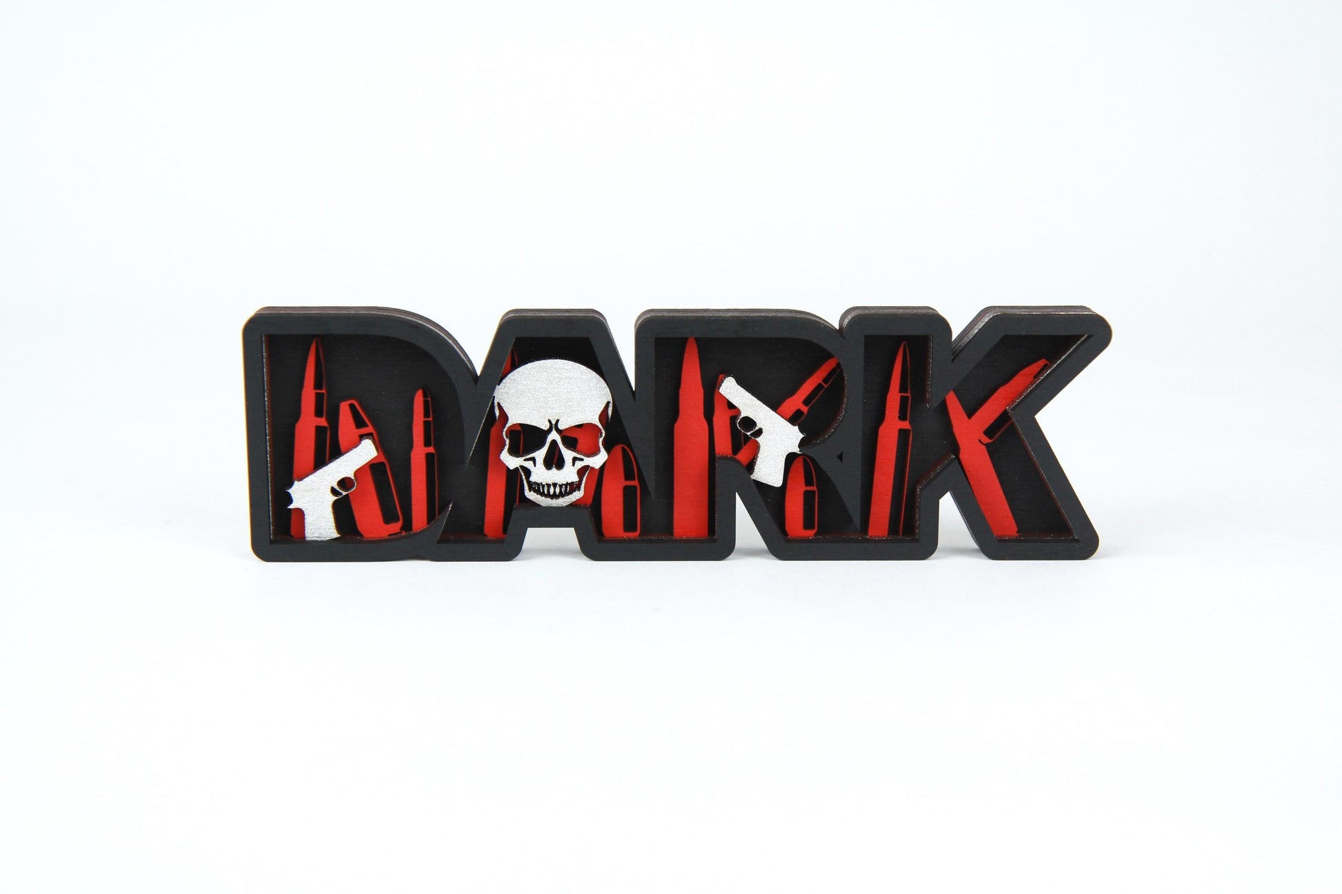 Dark Romance 3D Holz-Schild für Buchliebhaber / Verschiedene Farben und Größen / Geschenk oder Dekoration für Leseratten /