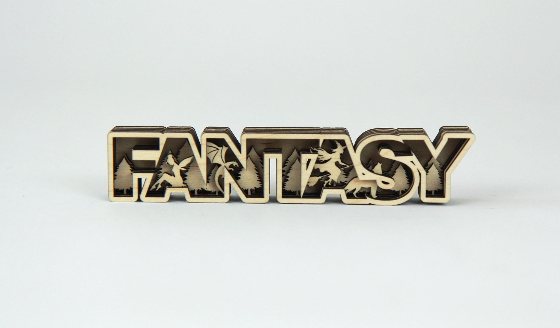 Fantasy 3D Schild in schönen Farben und mit tollen Motiven / in zwei Größen erhältlich 15cm 25cm / Perfekte Dekoration für das Bücherregal