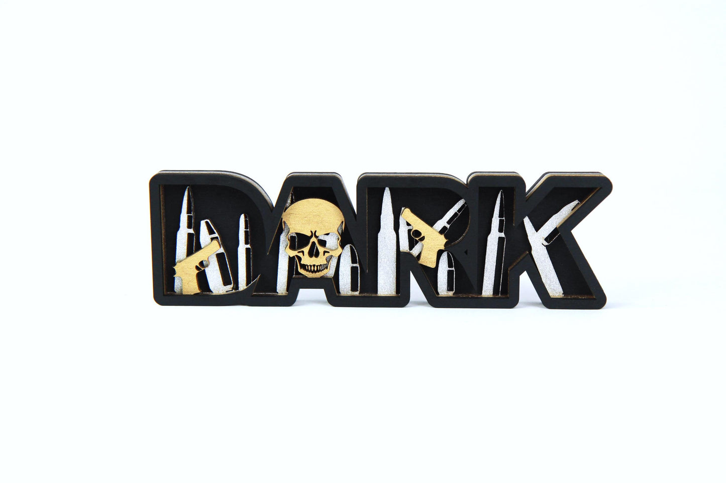 Dark Romance 3D Holz-Schild für Buchliebhaber / Verschiedene Farben und Größen / Geschenk oder Dekoration für Leseratten /