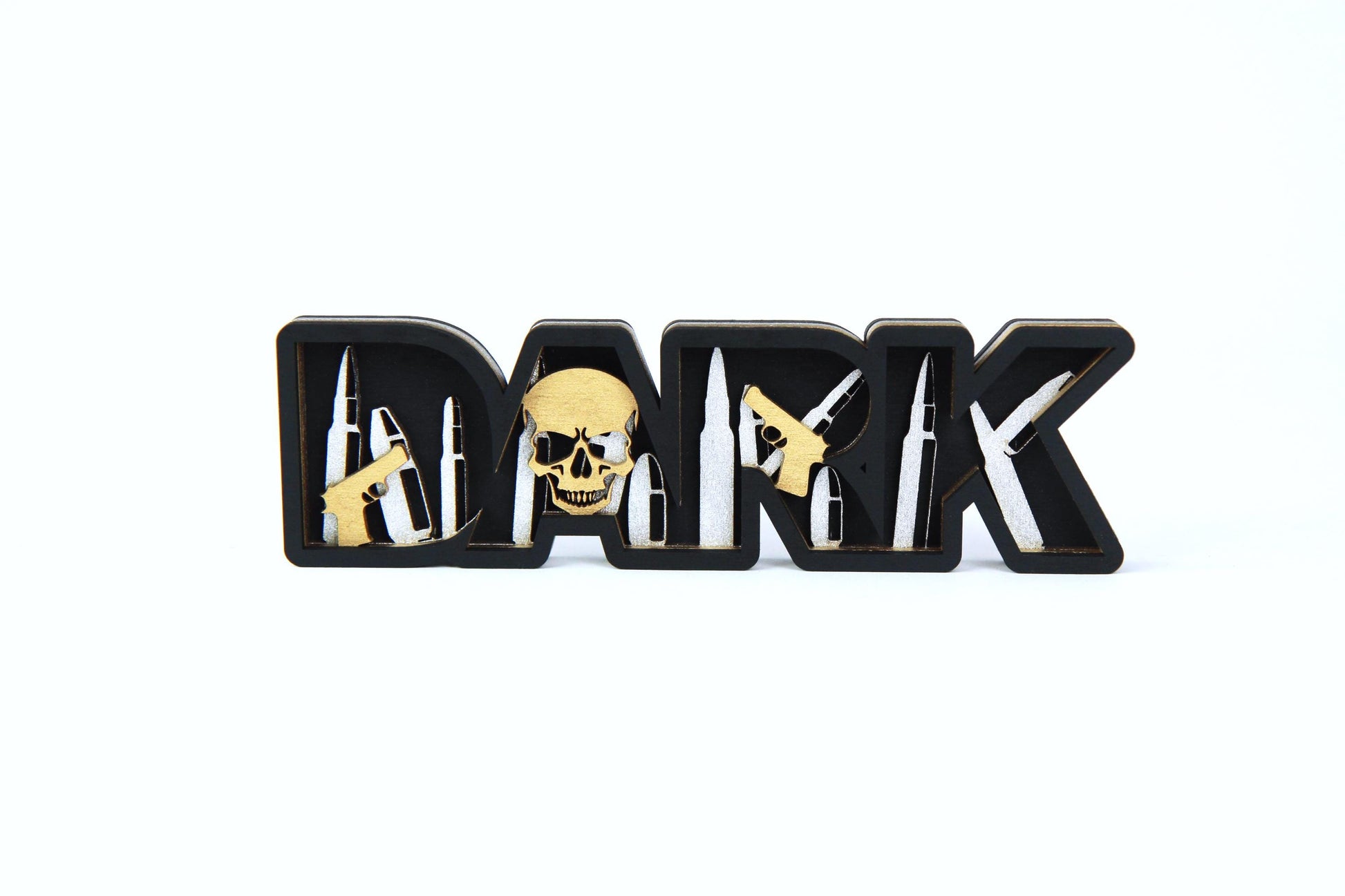 Dark Romance 3D Holz-Schild für Buchliebhaber / Verschiedene Farben und Größen / Geschenk oder Dekoration für Leseratten /