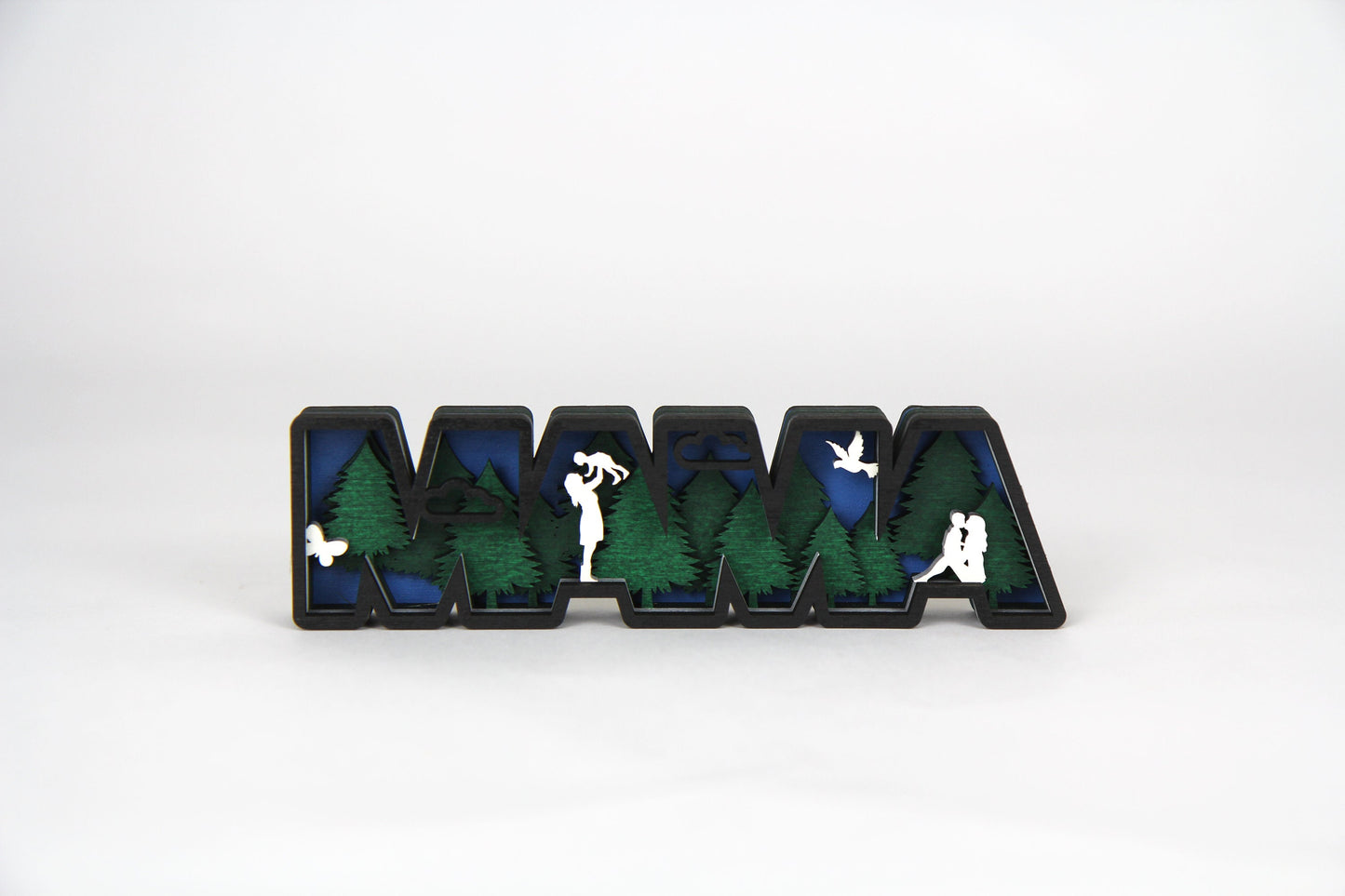 MAMA 3D Figur / Schild / zum hinstellen / Perfekt als Geschenk für: Muttertag, Geburtstag, Weihnachten / in 2 Größen erhältlich